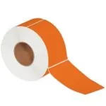 4 x 6 1/2" Orange Direct Thermal Labels