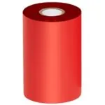 4.33" x 1476' Red Thermal Transfer Ribbons- Wax/Resin