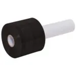 3" x 80 Gauge x 1000' Black Extended Core Bundling Film