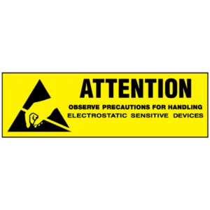 5/8 x 2" - "Attention - Observe Precautions" Labels (500/roll)