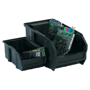 18 x 16 1/2 x 11" Black Conductive Bin Boxes (3/case)
