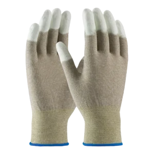 ESD Fingertip Coated Nylon Gloves - Large (12/case)