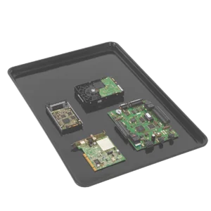18 x 26 x 1 1/8" ESD Black Tray