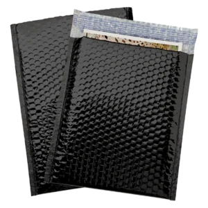 9 x 11 1/2" Black Glamour Bubble Mailers (100/case)