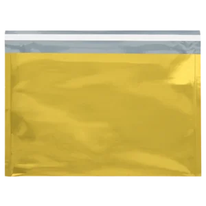 9 1/2 x 12 3/4" Gold Metallic Glamour Mailers (250/case)