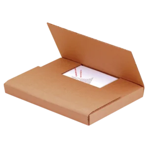 14 1/8 x 8 5/8 x 1" Kraft Easy-Fold Mailers (50/bundle)