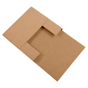 12 1/2 x 12 1/2 x 1" Kraft Easy-Fold Mailers (50/bundle)