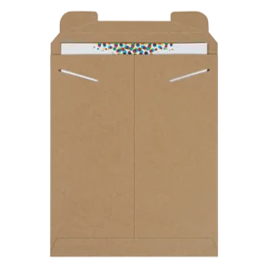 12 3/4 x 15" Kraft Tab-Lock Original Stayflats® Mailer (100/Case)