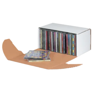 10 5/16 x 5 x 5 9/16" White Outside Tuck Mailers (50/bundle)