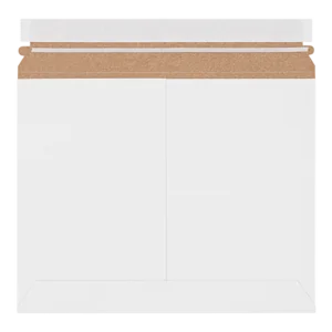 12 1/4 x 9 3/4" White Side-Loading Self-Seal Stayflats® Lite Mailer (200/Case)