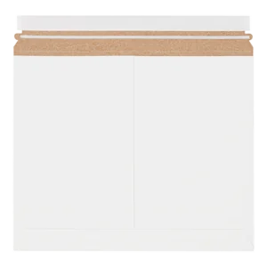 14 7/8 x 11 7/8" White Side-Loading Self-Seal Stayflats® Lite Mailer (200/Case)
