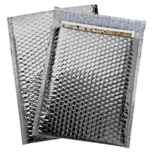 9 x 11 1/2" Silver Glamour Bubble Mailers (100/case)