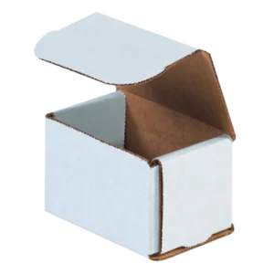 4 x 3 x 3" White Corrugated Mailers (50/bundle)