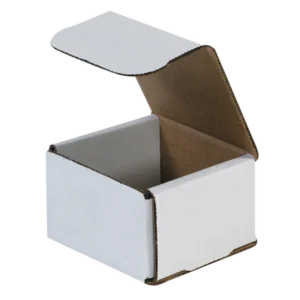 4 x 4 x 3" White Corrugated Mailers (50/bundle)
