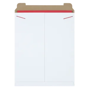 17 x 21" White Tab-Lock Original Stayflats® Mailer (100/Case)
