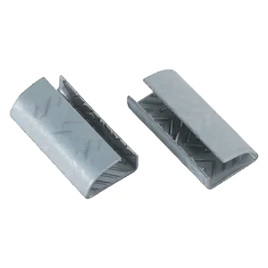 5/8" Serrated Open/Snap On Polyester Strapping Seals (1000/case)