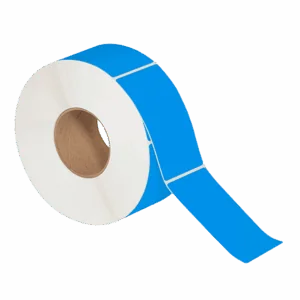4 x 6" Fluorescent Blue Thermal Transfer Labels (1000/roll | 4/case)