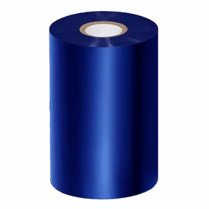 4.33" x 1476' Blue Thermal Transfer Ribbons- Wax/Resin (6/case)