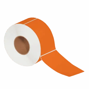4 x 6 1/2" Orange Direct Thermal Labels (900/roll | 4/case)