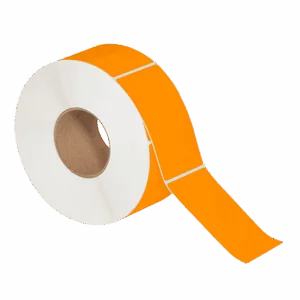 3 x 5" Fluorescent Orange Thermal Transfer Labels (1300/roll | 6/case)