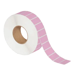 2 x 1" Pink Thermal Transfer Labels (5100/roll | 8/case)