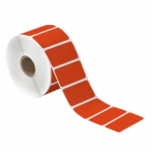 2 1/4 x 1 1/4" Red Desktop Direct Thermal Label (1135/roll | 12/case)