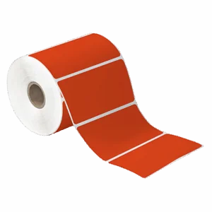 4 x 2" Red Desktop Direct Thermal Label (735/roll | 12/case)