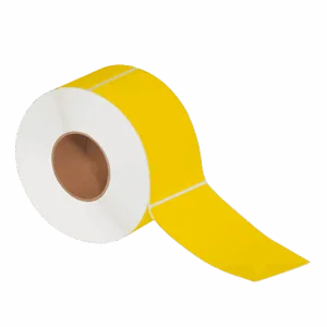 4 x 6" Yellow Thermal Transfer Labels (1000/roll | 4/case)