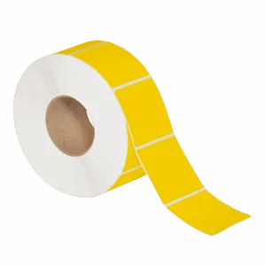 2 x 3" Yellow Thermal Transfer Labels (2000/roll | 8/case)